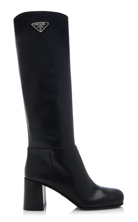 stuvali prada|Stivali Leather Knee Boots By Prada .